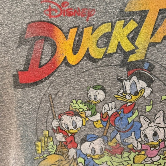 Disney Bundle DuckTales & Peter Pan T-Shirts XL Grey and Green Short Sleeve - Picture 10 of 16